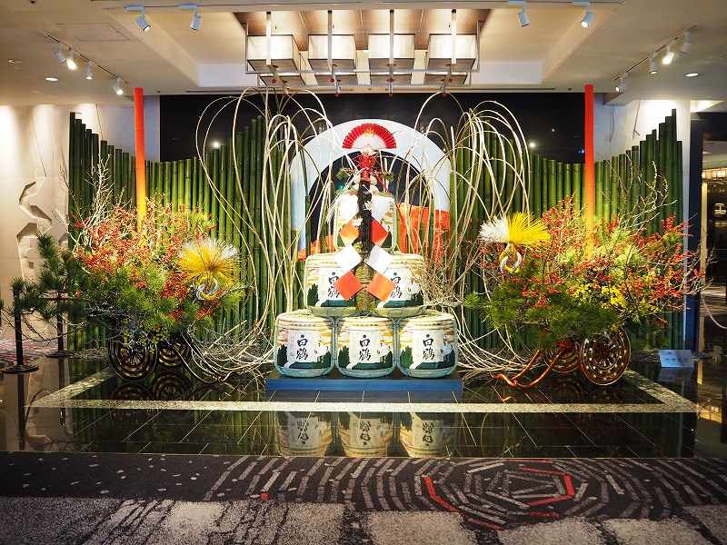 一流ホテルのお正月花はどんな感じ 都内高級ホテルのお正月装飾を見てきました 19年版 切花情報サイト ハナラボノート
