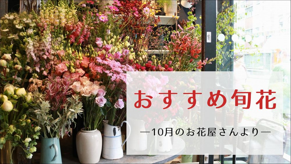 10月のお花屋さん おすすめの旬の花 誕生花 イベントまとめ 切花情報サイト ハナラボノート